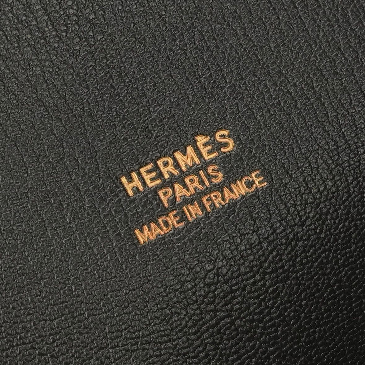 Hermes Plume Dog 38 Business Briefcase Box Calf Havana Brown Gold — view 7