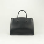 Hermes White Bus GM Business Briefcase Box Calf Noir Black Gold — view 3