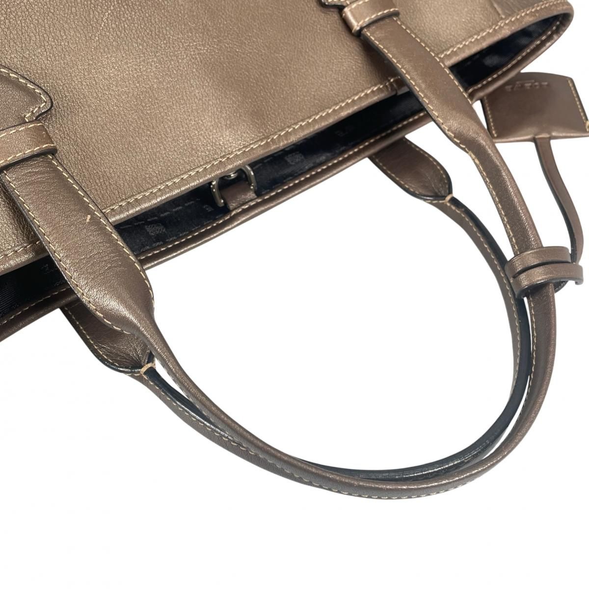 Loewe Calfskin Heritage Made Tall Tote Beige — view 8
