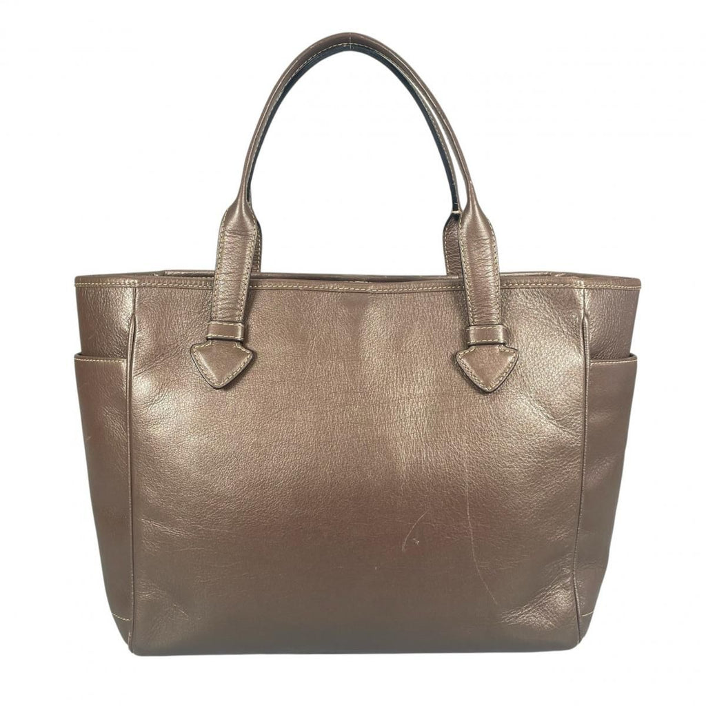 Loewe Calfskin Heritage Made Tall Tote Beige — view 2