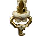 Louis Vuitton Bracelet LV Quick It LV Logo Leather Ivory Beige Gold — view 8