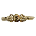 Louis Vuitton Bracelet LV Quick It LV Logo Leather Ivory Beige Gold