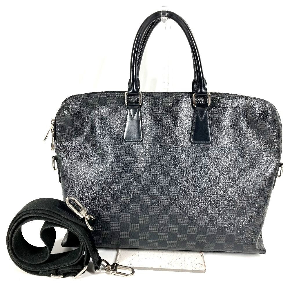 Louis Vuitton Business Bag Porte Documents Jour Pdj Damier Graphite Canvas Black
