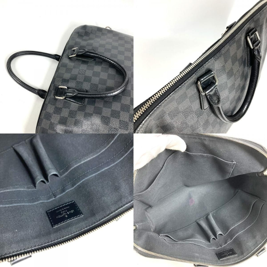 Louis Vuitton Business Bag Porte Documents Jour Pdj Damier Graphite Canvas Black — view 8
