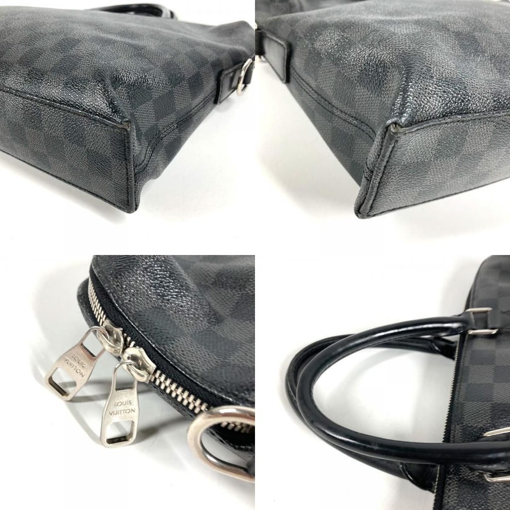Louis Vuitton Business Bag Porte Documents Jour Pdj Damier Graphite Canvas Black — view 7