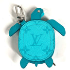 Louis Vuitton Key Holder LV Turtle Monogram Canvas Turquoise Blue — view 6