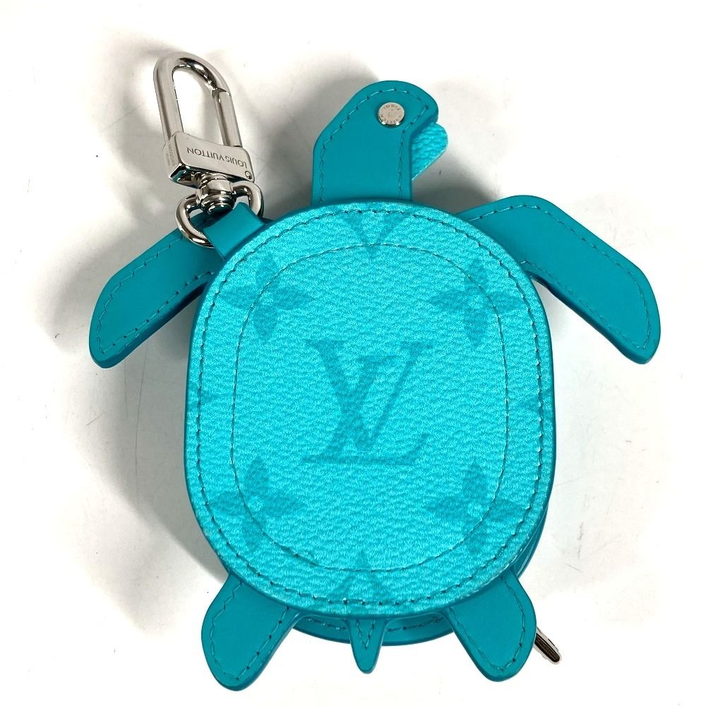 Louis Vuitton Key Holder LV Turtle Monogram Canvas Turquoise Blue — view 6