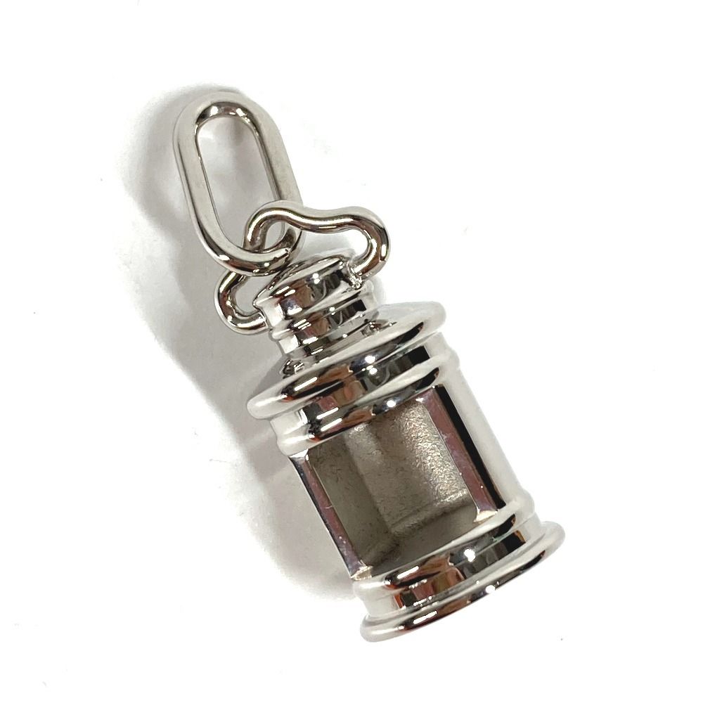 Hermes Necklace Lanterne PM Pendant Only Metal Silver — view 2