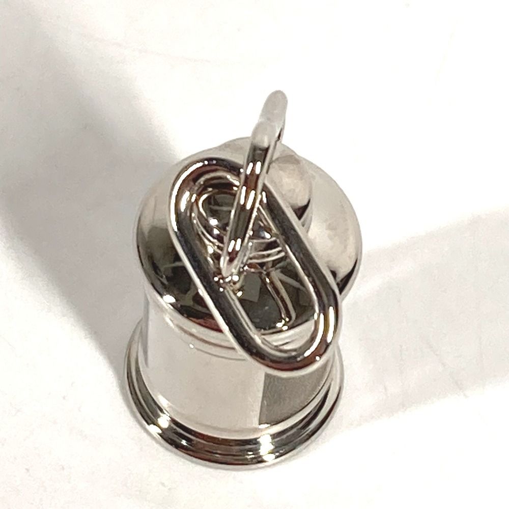 Hermes Necklace Lanterne PM Pendant Only Metal Silver — view 6