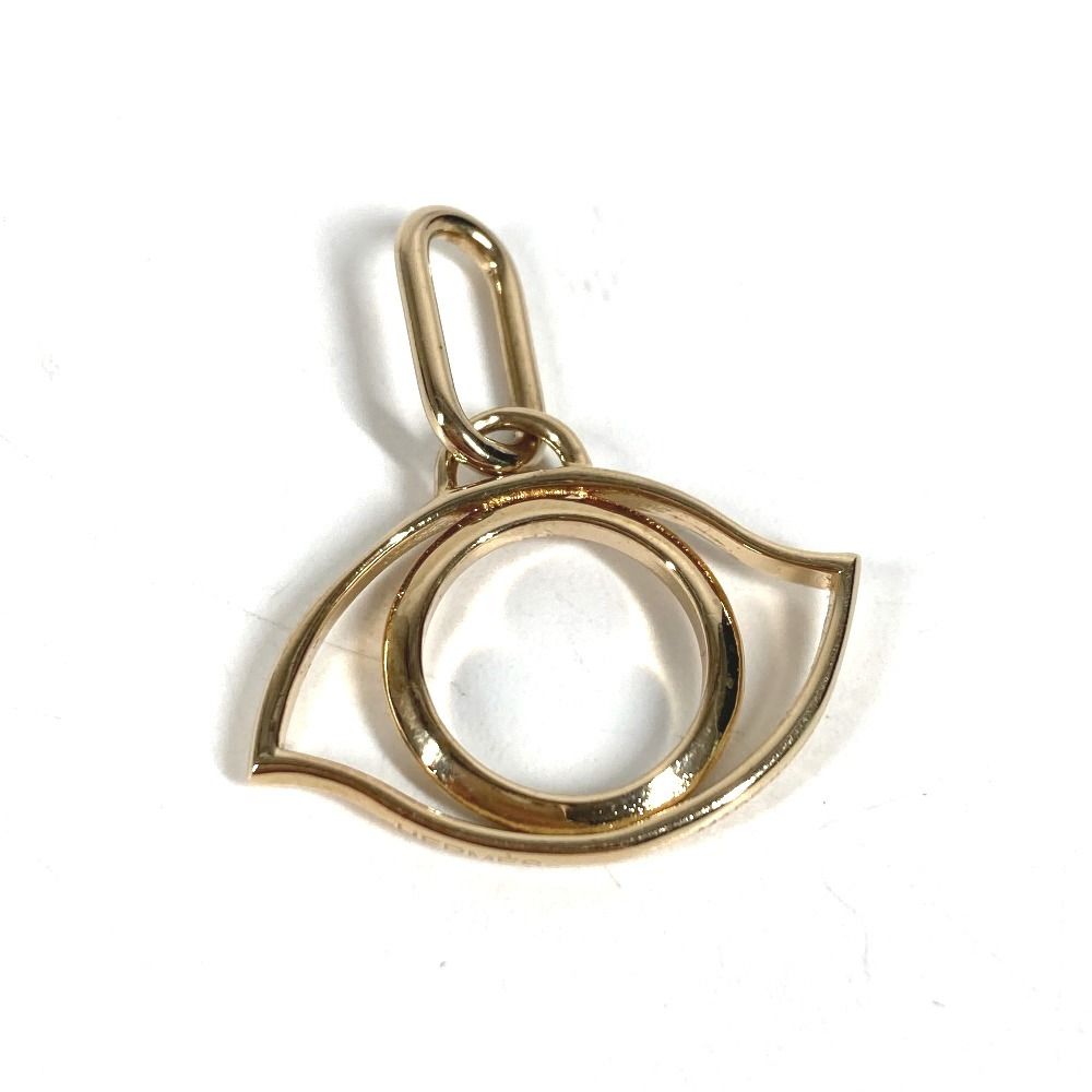 Hermes Pendant Curiosity Eye Charm Metal Gold — view 2