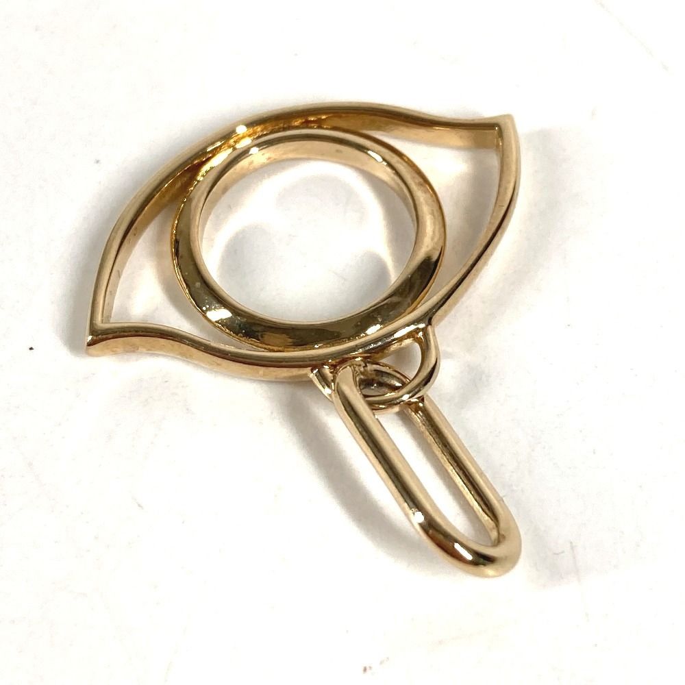 Hermes Pendant Curiosity Eye Charm Metal Gold — view 4