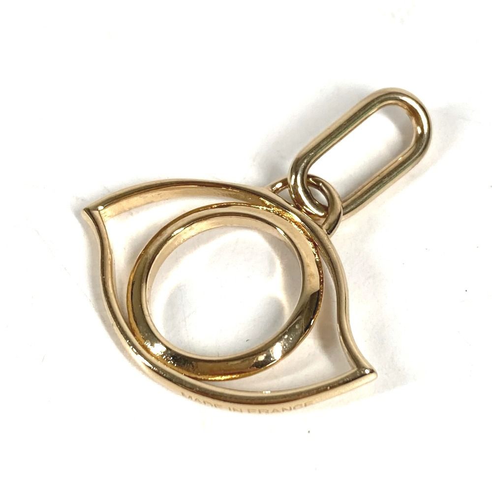 Hermes Pendant Curiosity Eye Charm Metal Gold — view 3