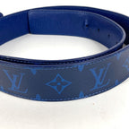 Louis Vuitton Belt Ceinture LV Initial Monogram Canvas Blue — view 4