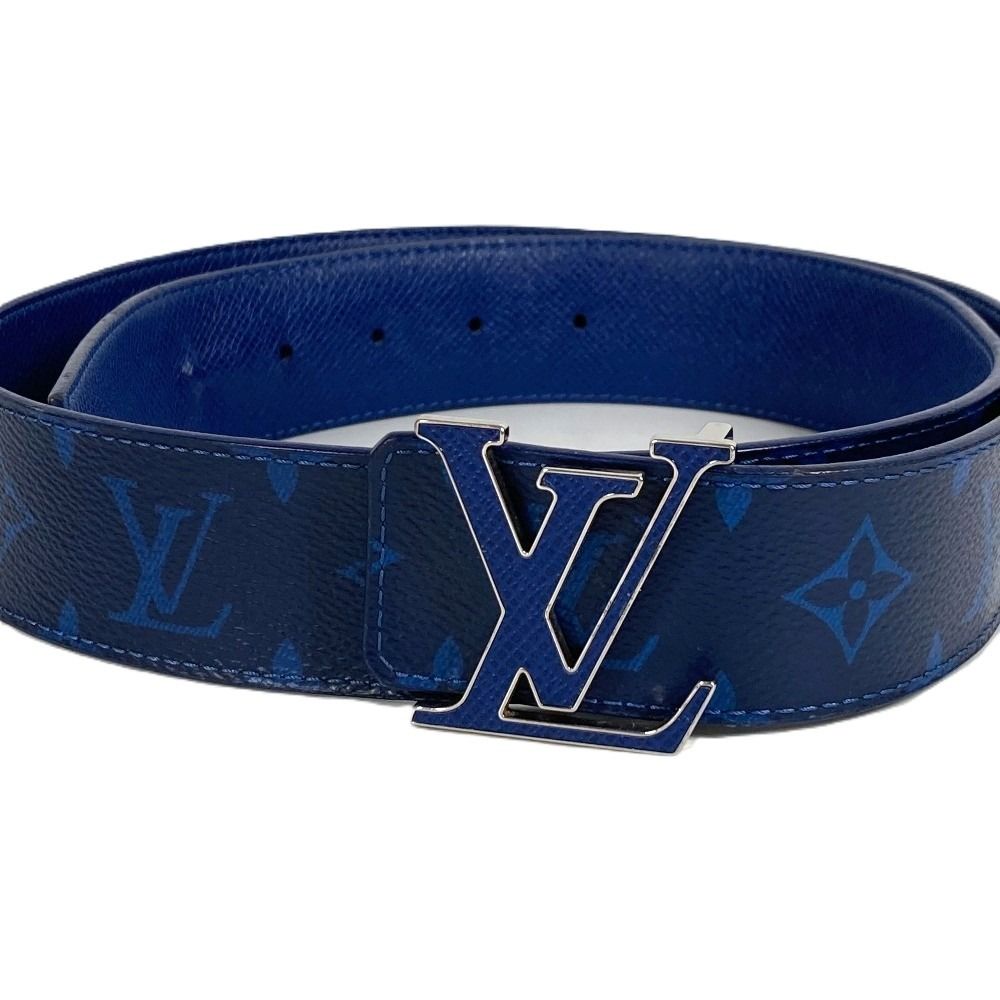 Louis Vuitton Belt Ceinture LV Initial Monogram Canvas Blue