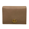 Gucci Bifold Wallet GG Marmont Light Brown Leather