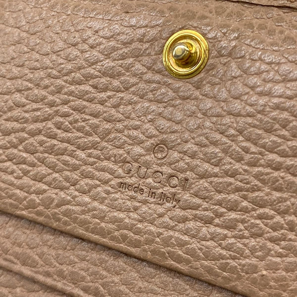 Gucci Bifold Wallet GG Marmont Light Brown Leather — view 5