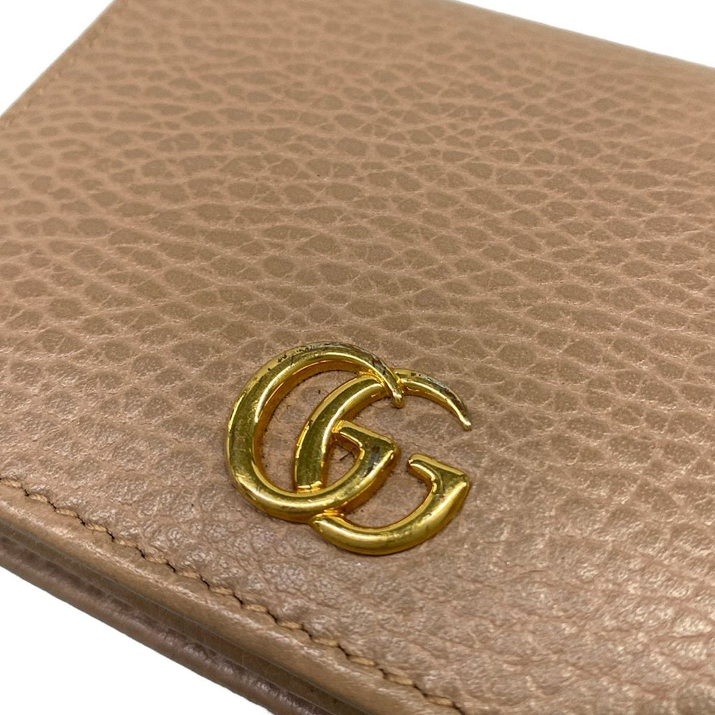 Gucci Bifold Wallet GG Marmont Light Brown Leather — view 6
