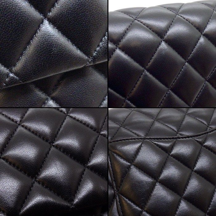 Chanel Shoulder Bag Quilted 25 11.12 Classic Black Bordeaux Lambskin — view 7