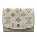 Louis Vuitton Bifold Wallet Mahina Portefeuille Iris Compact Snow Initial
