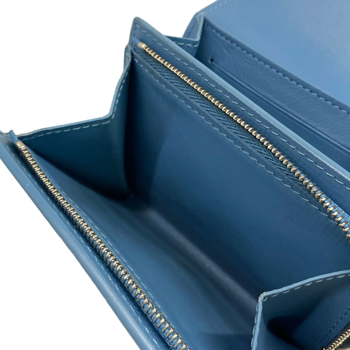 Louis Vuitton Bifold Wallet Mahina Portefeuille Iris Compact Snow Initial — view 5