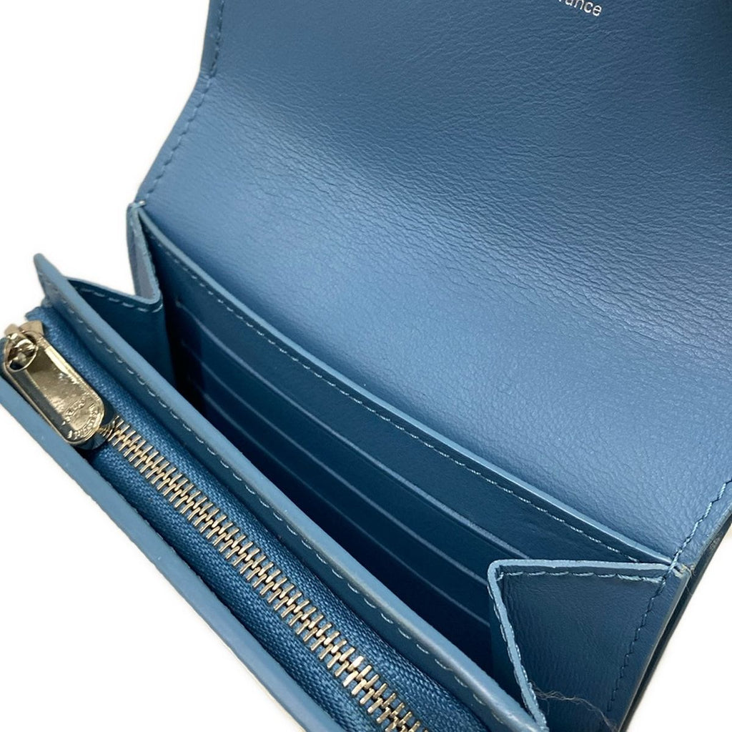 Louis Vuitton Bifold Wallet Mahina Portefeuille Iris Compact Snow Initial — view 4