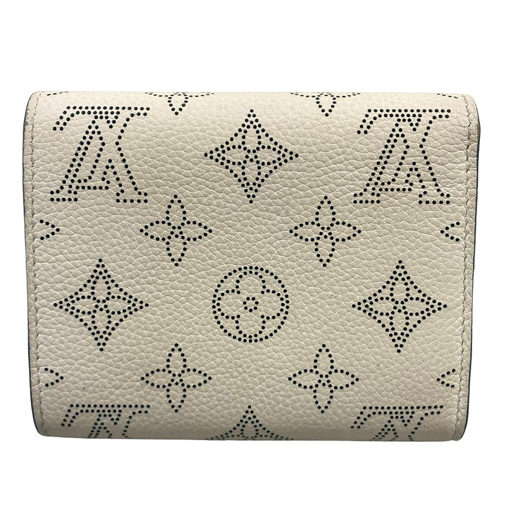 Louis Vuitton Bifold Wallet Mahina Portefeuille Iris Compact Snow Initial — view 2