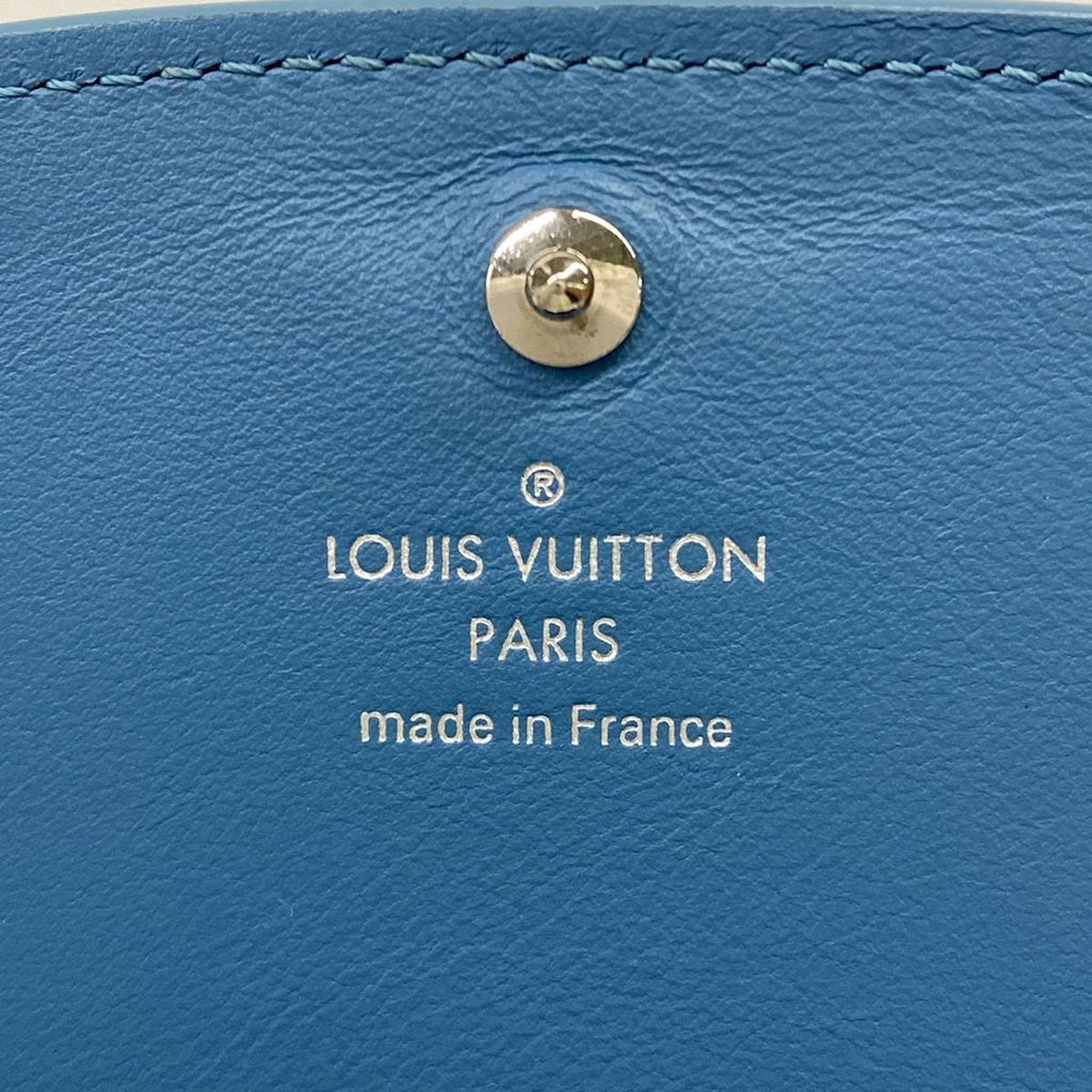 Louis Vuitton Bifold Wallet Mahina Portefeuille Iris Compact Snow Initial — view 6