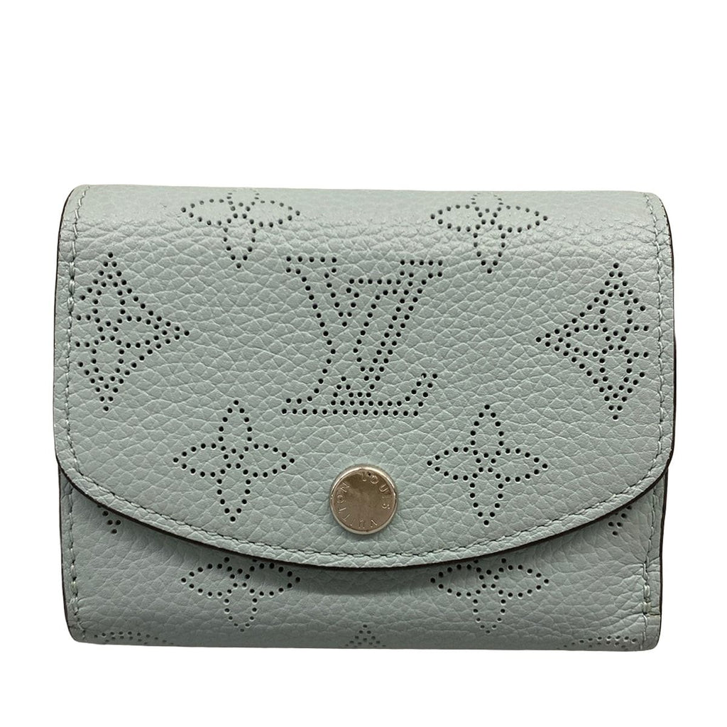 Louis Vuitton Trifold Wallet Mahina Portefeuille Iris XS Vert Lagune Initial