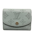 Louis Vuitton Trifold Wallet Mahina Portefeuille Iris XS Vert Lagune Initial