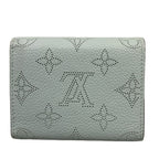 Louis Vuitton Trifold Wallet Mahina Portefeuille Iris XS Vert Lagune Initial — view 2