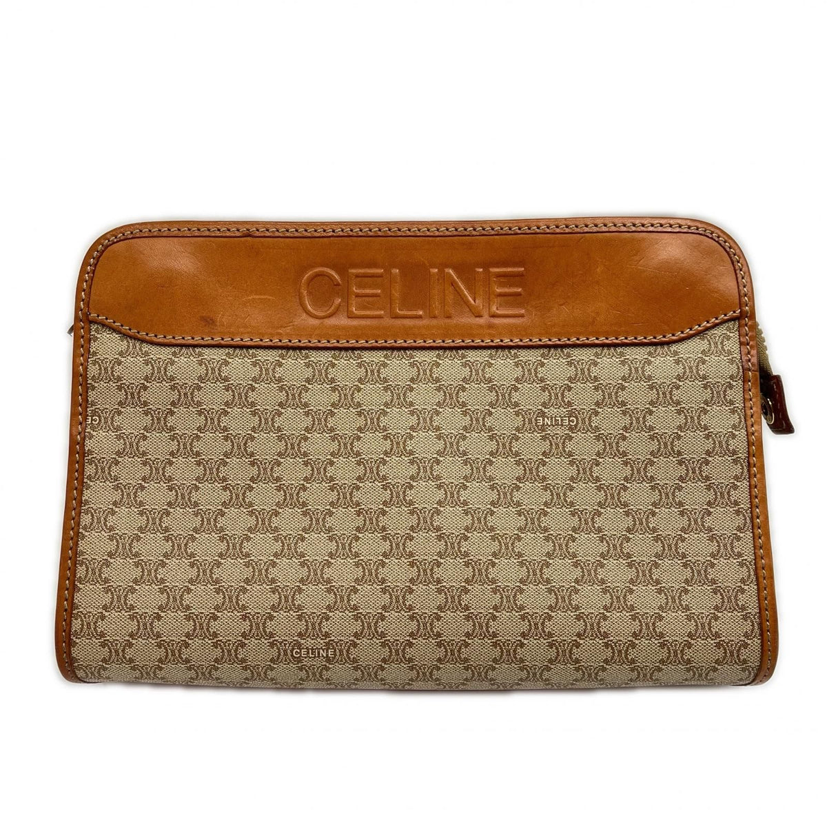 Celine Clutch Macadam Beige