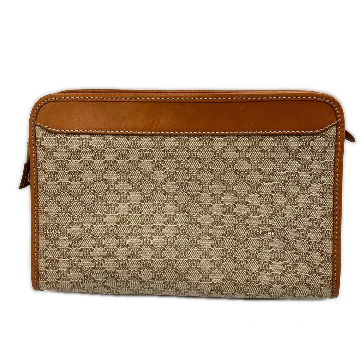 Celine Clutch Macadam Beige — view 2