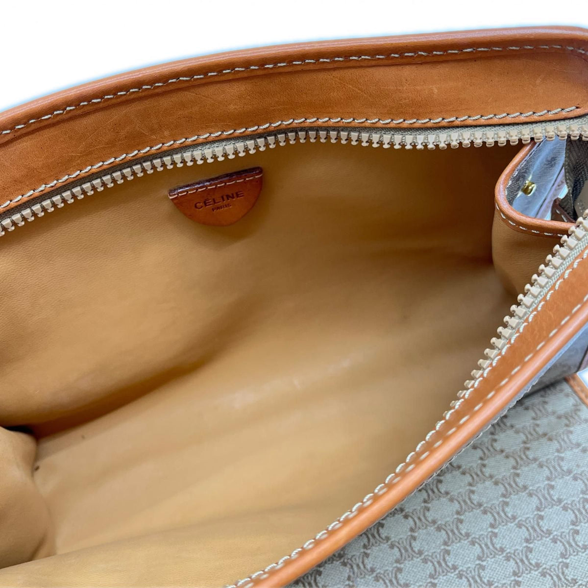 Celine Clutch Macadam Beige — view 7