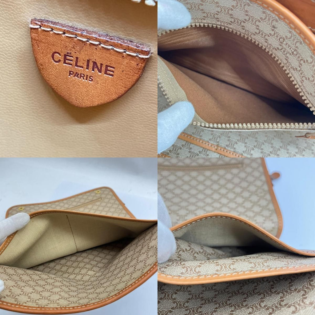 Celine Clutch Macadam Beige — view 8