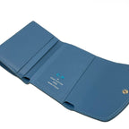 Louis Vuitton Trifold Wallet Mahina Portefeuille Iris XS Snow Initial Leather — view 3