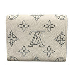Louis Vuitton Trifold Wallet Mahina Portefeuille Iris XS Snow Initial Leather — view 2