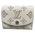 Louis Vuitton Trifold Wallet Mahina Portefeuille Iris XS Snow Initial Leather