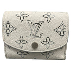 Louis Vuitton Trifold Wallet Mahina Portefeuille Iris XS Snow Initial Leather