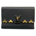 Louis Vuitton Trifold Wallet Capucines Portefeuille Compact Black Initial