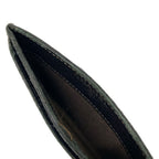 Chanel Card Case Quilted Black Silver Lambskin — view 3