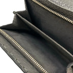 Fendi Bifold Wallet Dark Gray L-shaped Zipper Leather — view 4