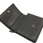 Fendi Bifold Wallet Dark Gray L-shaped Zipper Leather — view 3