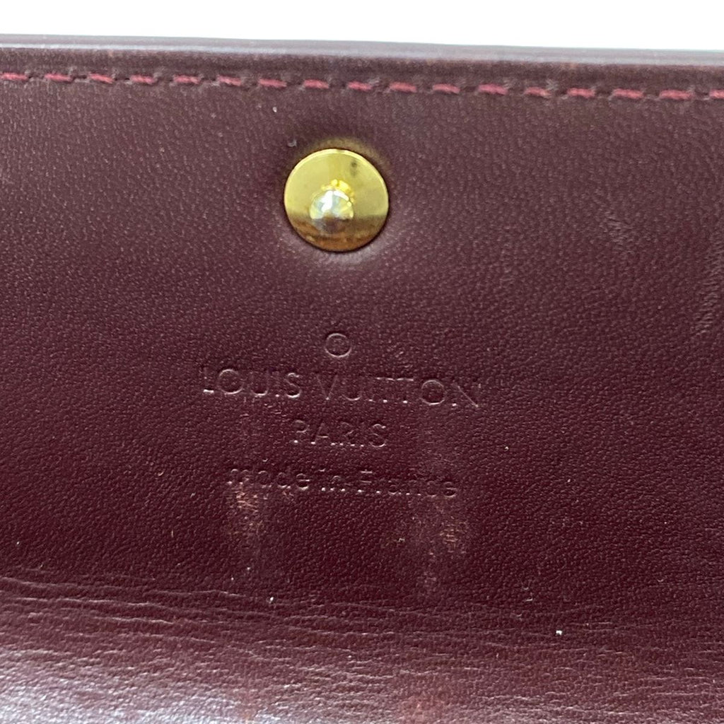 Louis Vuitton Wallet Monogram Vernis Portefeuille Sarah NM Initial Leather — view 6
