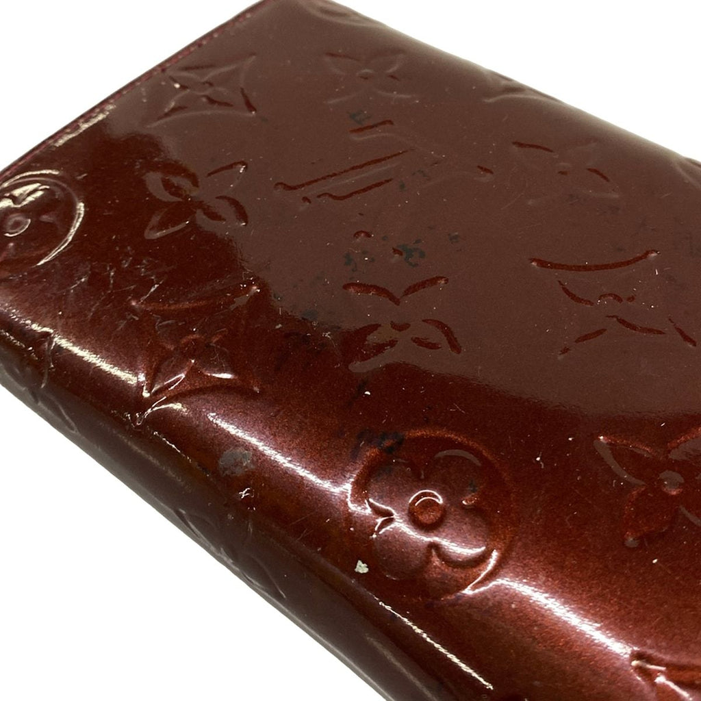 Louis Vuitton Wallet Monogram Vernis Portefeuille Sarah NM Initial Leather — view 9
