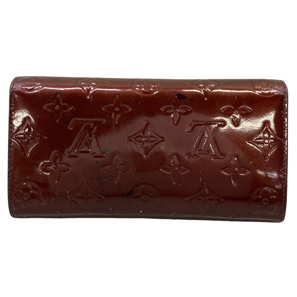 Louis Vuitton Wallet Monogram Vernis Portefeuille Sarah NM Initial Leather — view 2