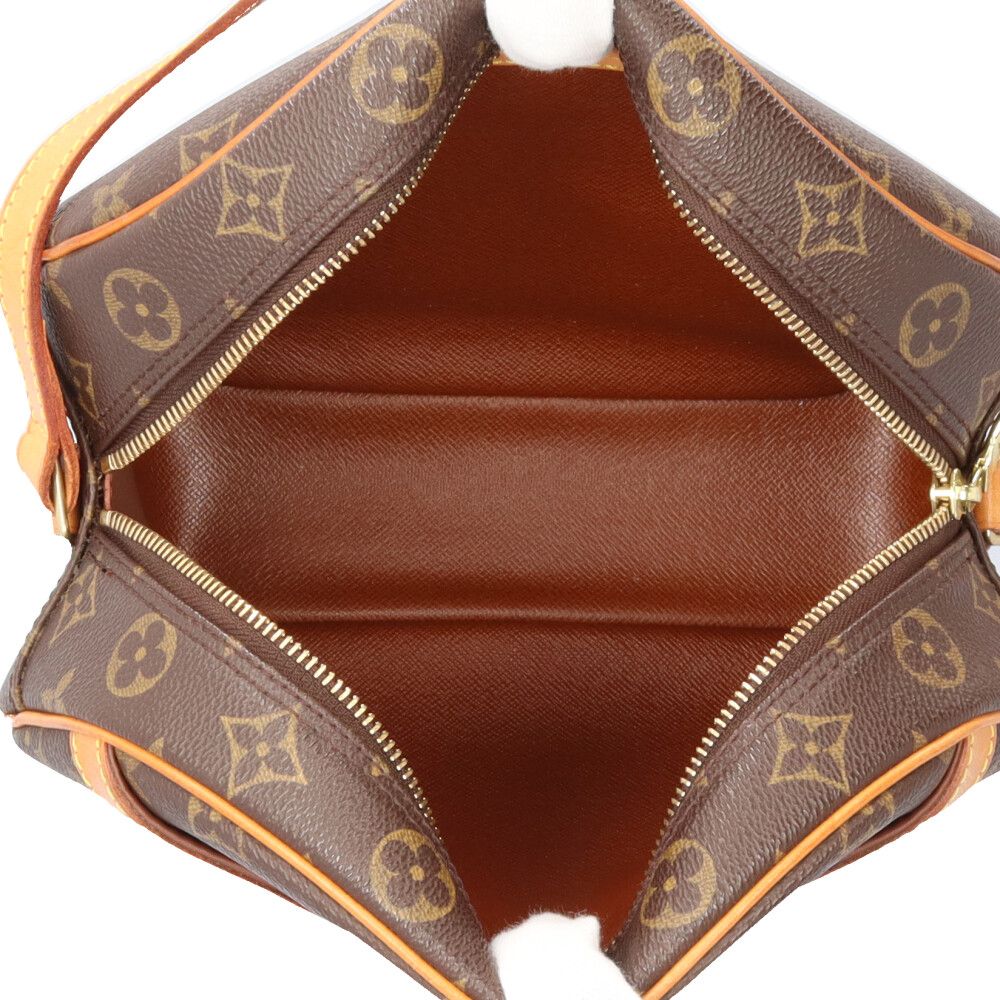 Louis Vuitton Monogram Shoulder Bag Canvas Brown — view 8
