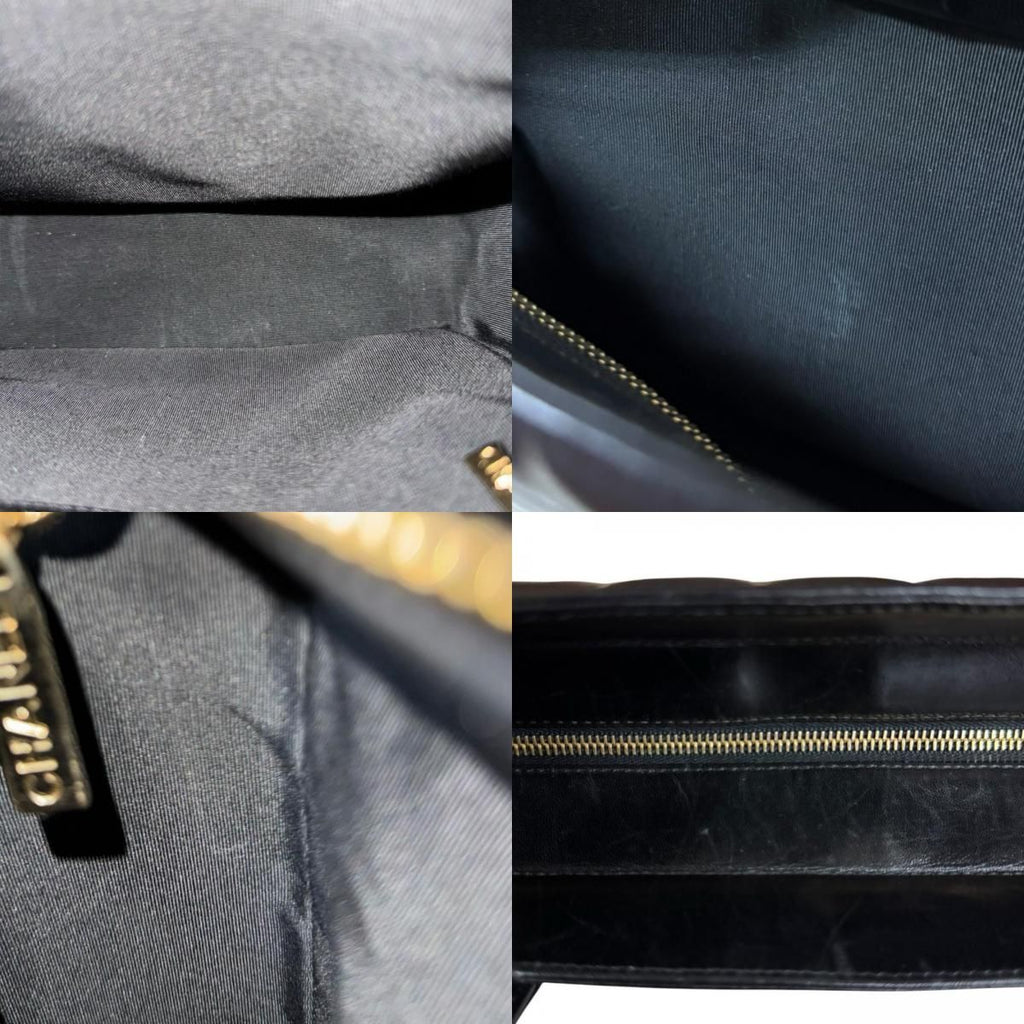 Chanel Choco Bar Tote Lambskin Black — view 9