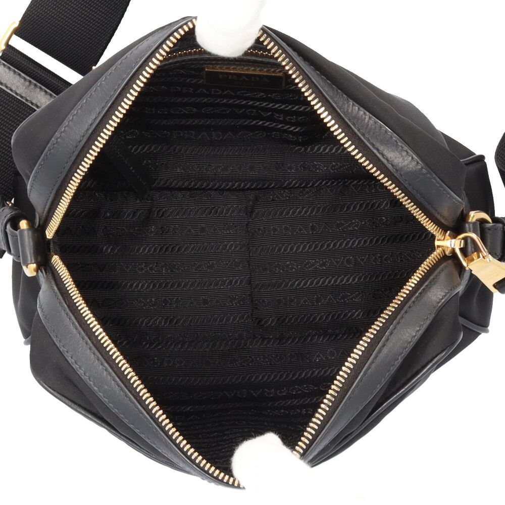Prada Shoulder Bag Nylon Black