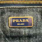 Prada Tote Canapa Blue — view 8