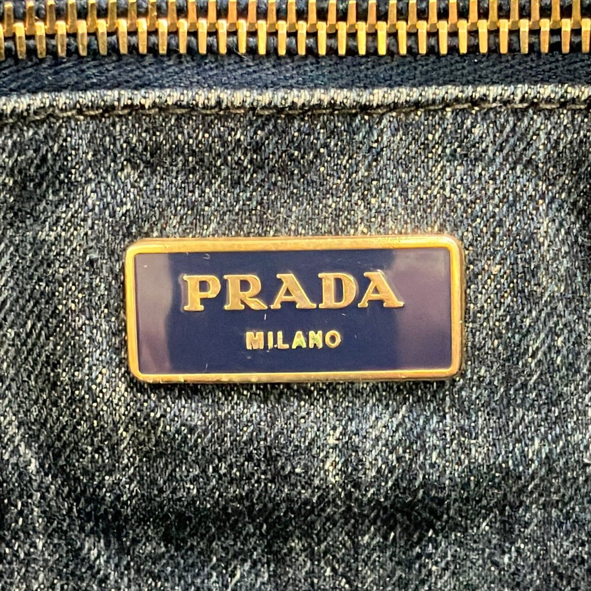 Prada Tote Canapa Blue — view 8
